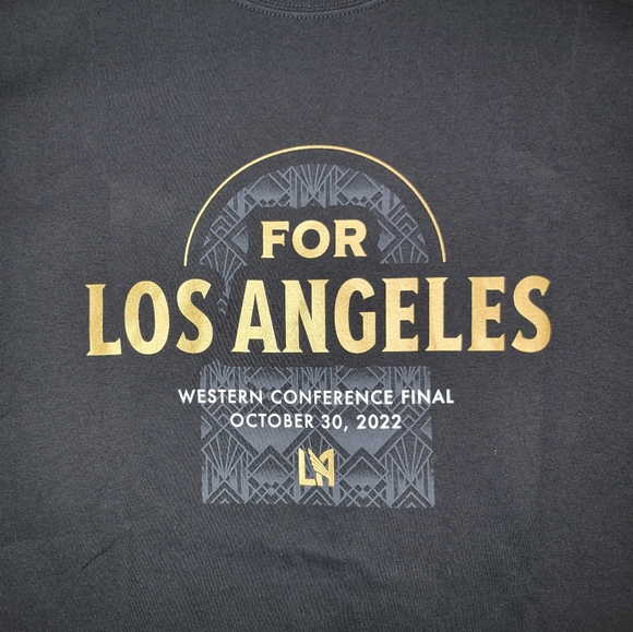 LAFC MLS Soccer Western Conference Final 2022 Los Angeles Black T-Shirt Men's XL - Picture 3 of 5